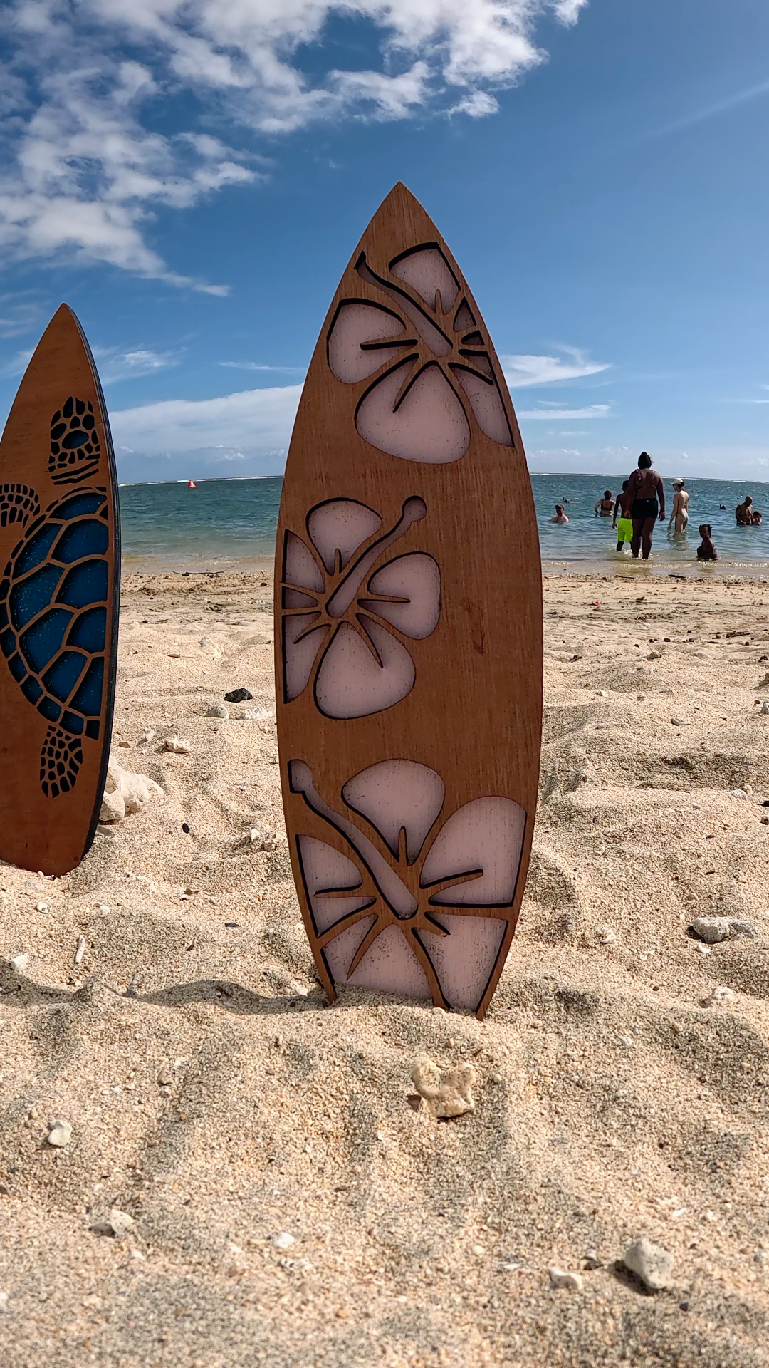 Décorations Murales en Bois - Surf