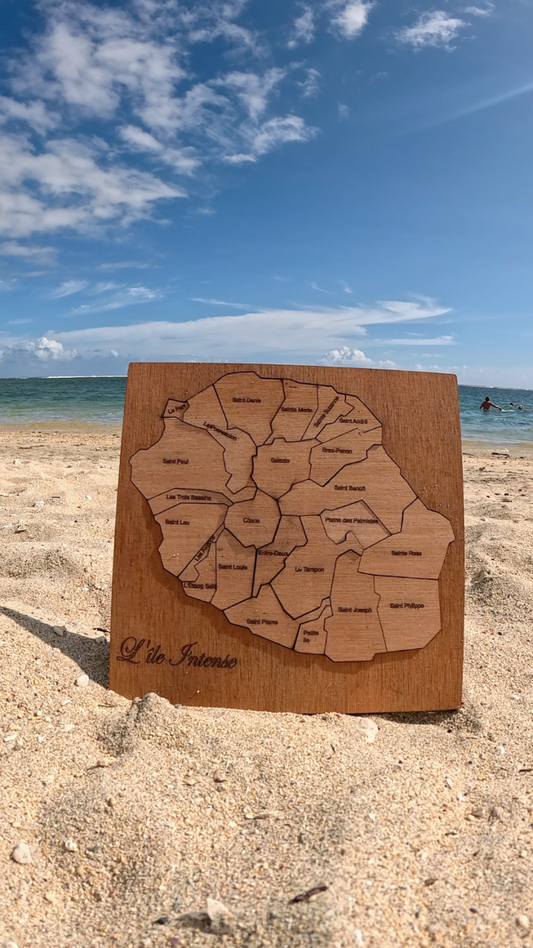 Puzzle de l'île de La Réunion