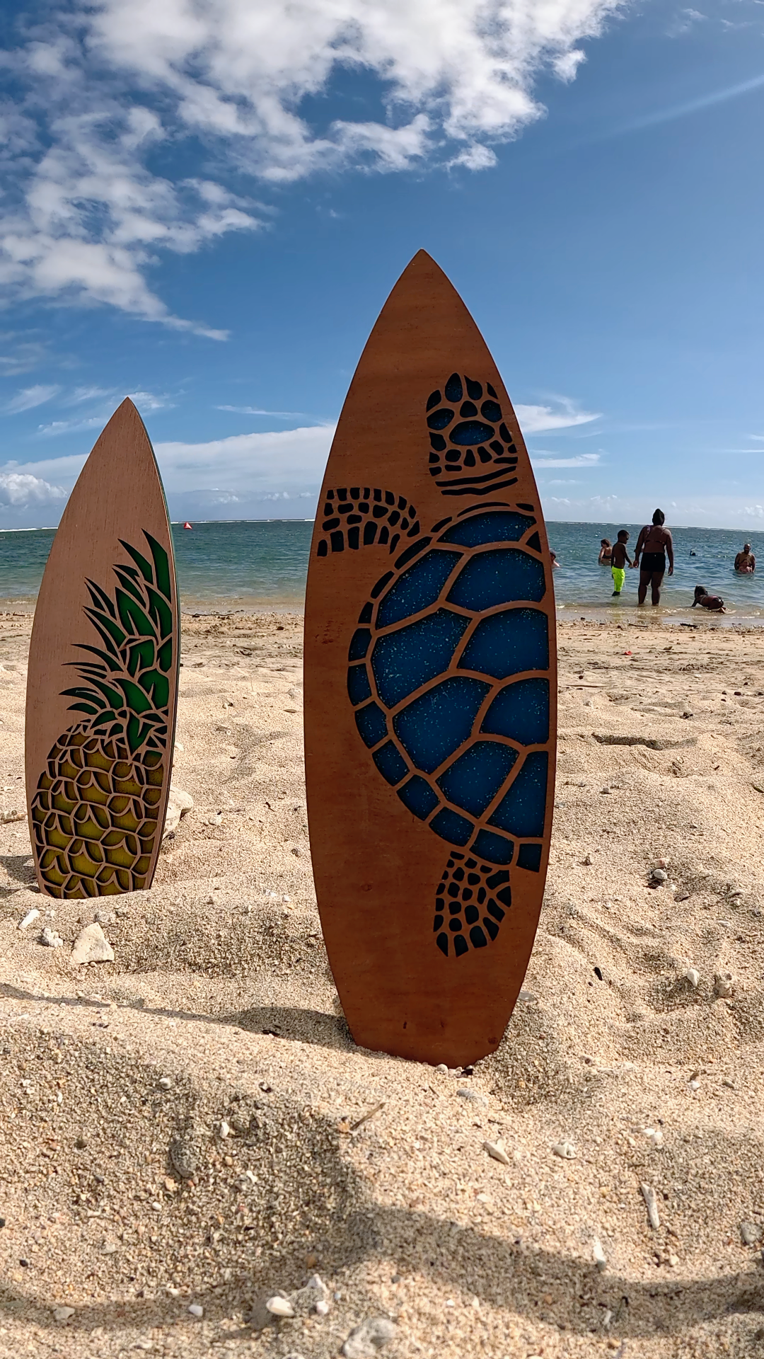 Décorations Murales en Bois - Surf