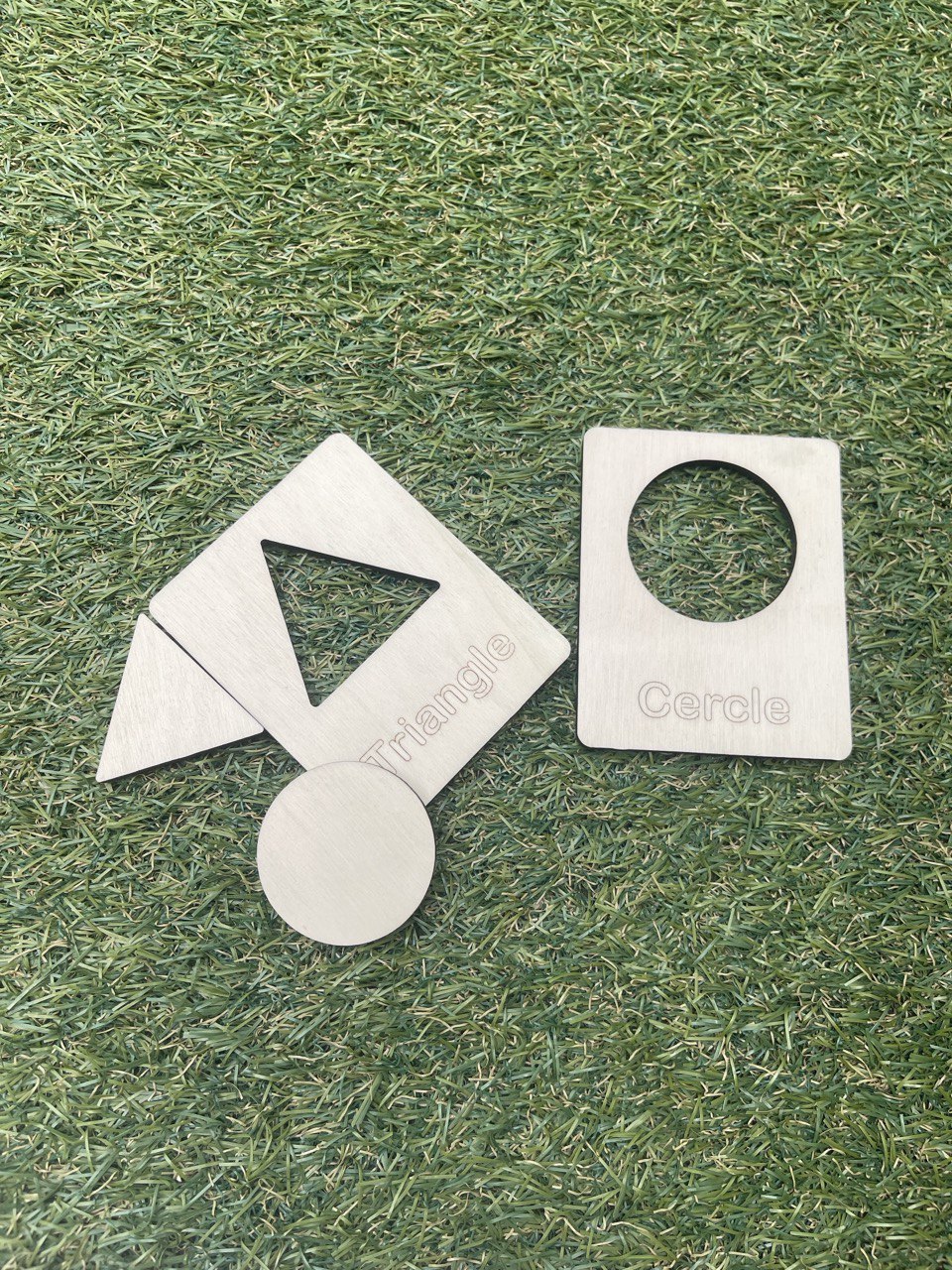 Cartes Sensorielles en Bois - Formes Géométriques